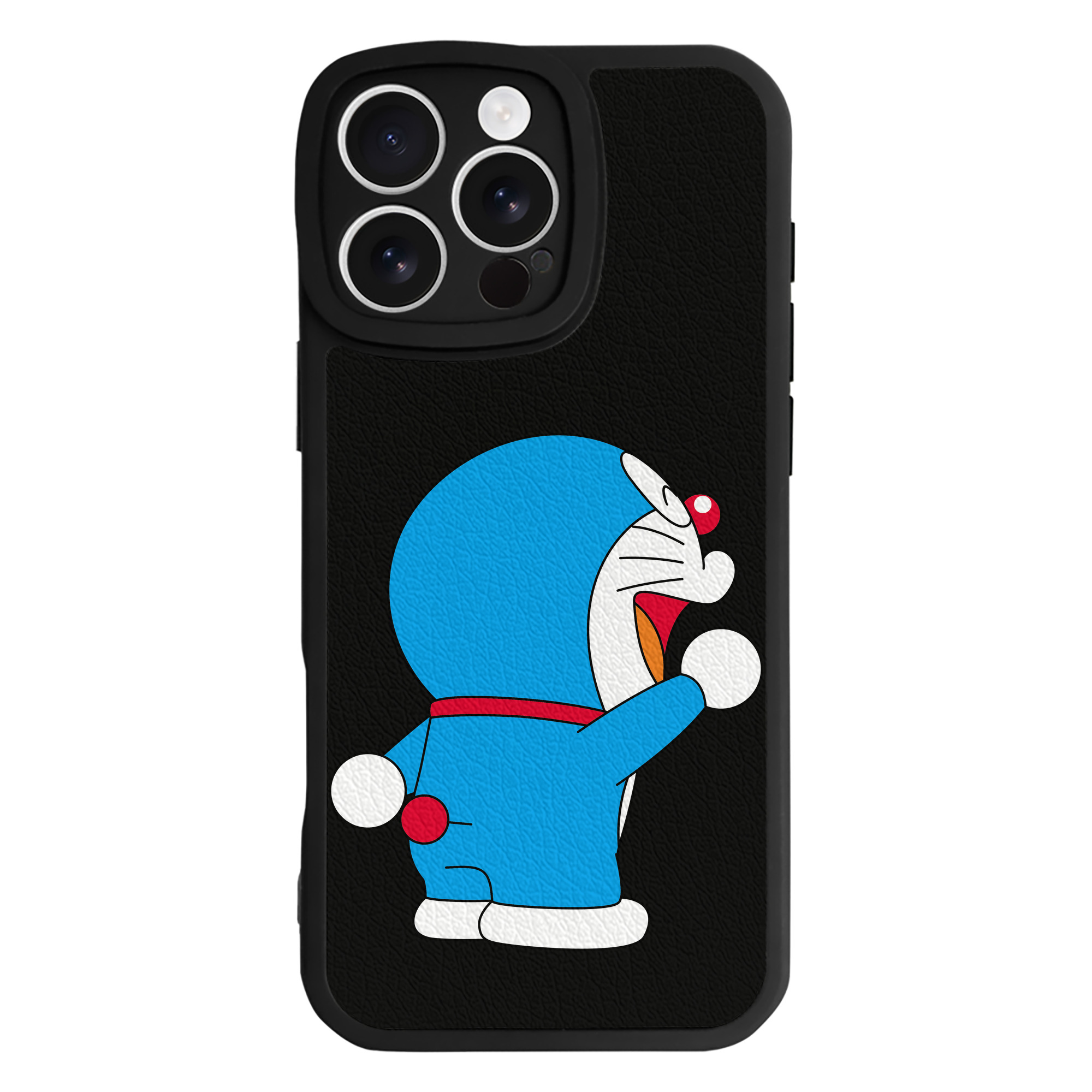 （画像用） ドラえもん Doraemon 【iPhone 16シリーズ対応】シリコンスマホケース（レザー調） 材質：シリコン